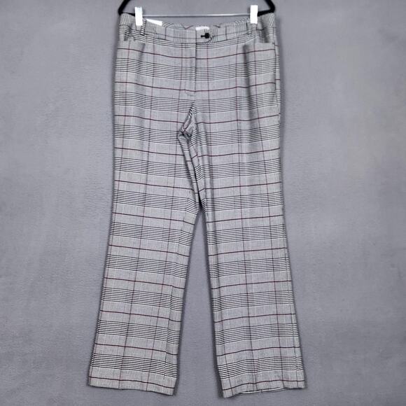 Calvin Klein Pants - Calvin Klein Dress Pants Womens 12 Gray Plaid Modern Fit Slim Tapered Stretch